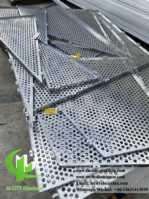 Panel decorativo de aluminio de pantalla metálica cortada por láser para fachadas de revestimiento de paredes