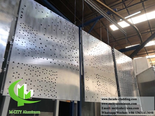 Pantalla decorativa tallada en CNC con patrones huecos de aluminio antióxido