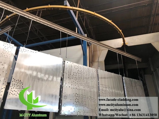 Pantalla decorativa tallada en CNC con patrones huecos de aluminio antióxido