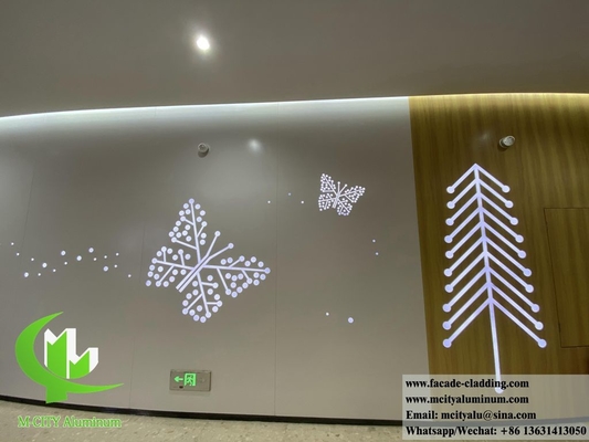 Panel de aluminio sólido de color blanco recubierto en polvo de 2 mm de espesor para decoración de paredes interiores