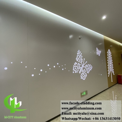 Panel de aluminio sólido de color blanco recubierto en polvo de 2 mm de espesor para decoración de paredes interiores