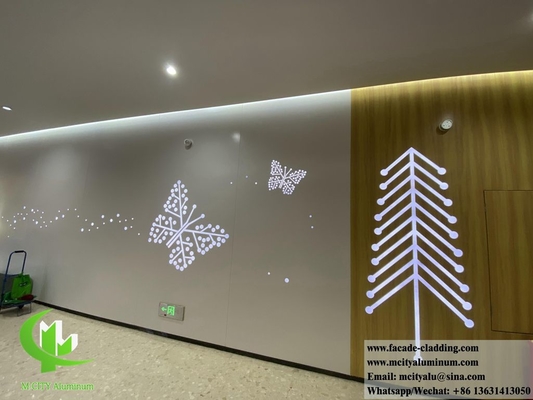 Panel de aluminio sólido de color blanco recubierto en polvo de 2 mm de espesor para decoración de paredes interiores