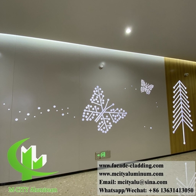 Revestimiento de pared de aluminio sólido de color grano de madera para decoración de paredes interiores de madera