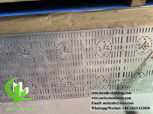 Pantallas de aluminio sólido perforadas para revestimiento de paredes de techos