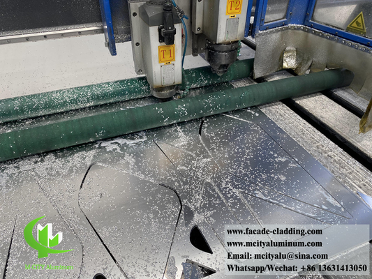 Panes metálicos exteriores fachadas de aluminio sistema de corte CNC patrones decorativos de chapa de metal personalizada
