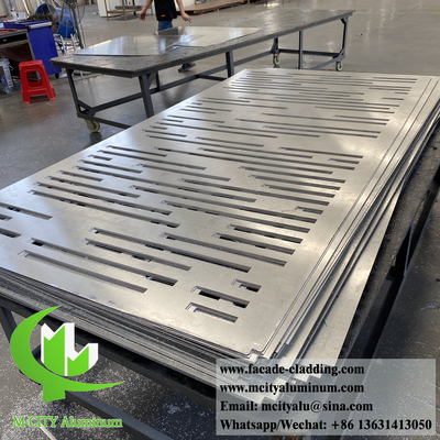 Panes perforados de aluminio para fachadas revestidas con paredes