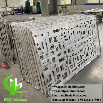 Hoja metálica decorativa para cercas, rieles de aluminio de 3 mm de espesor 1m x 2m cualquier color puede ser personalizado
