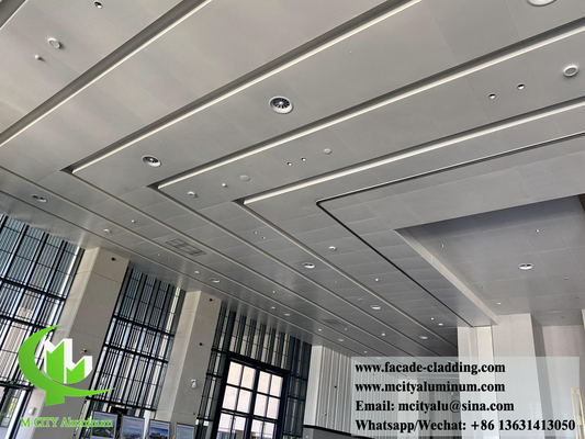 Techo metálico revestimiento de aluminio paneles de pared sólidos sistema impermeable al viento