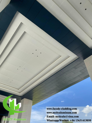 Arquitectónico de fachada de metal revestimiento de la hoja de madera de grano de color de la lámina AC Panel para sombreado