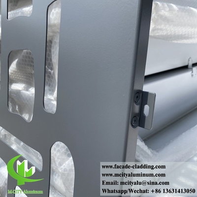 Sistema de fachada de paneles de aluminio de revestimiento de metal con revestimiento de PVDF