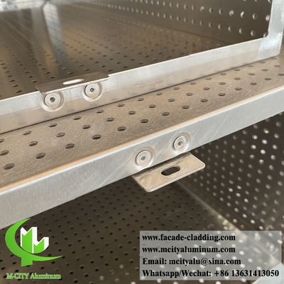 Pantallas de aluminio sólido perforadas para revestimiento de paredes de techos