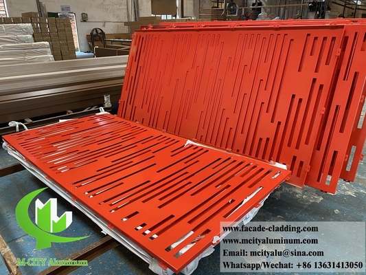 Las fachadas de aluminio cortadas por láser pantalla metálica con patrones decorativos China fábrica