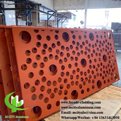 Las fachadas de aluminio cortadas por láser pantalla metálica con patrones decorativos China fábrica