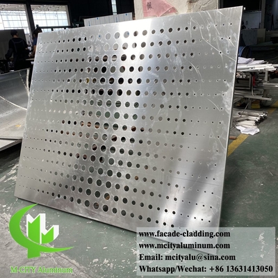 Panes metálicos exteriores fachadas de aluminio sistema de corte CNC patrones decorativos de chapa de metal personalizada
