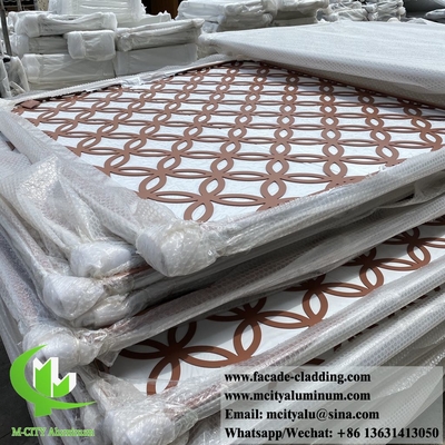 Panel de metal tallado con corte por láser CNC para cercas de jardín pantalla de aluminio decoración de edificios de 4 mm de espesor en China