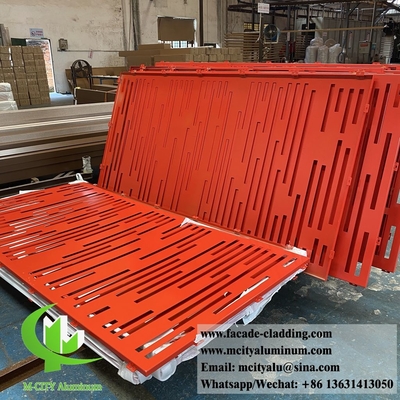 Pantallas de aluminio perforadas de paneles metálicos para revestimiento antióxido de fachadas de paredes de edificios