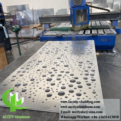 Panel de corte por láser pantalla de metal paneles de aluminio para decoración de edificios de 3 mm resistentes a la roya duraderos