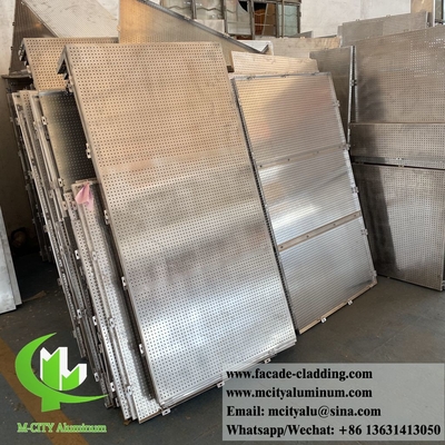 Fabricación de revestimientos para paredes de aluminio con revestimiento de fachadas metálicas perforadas