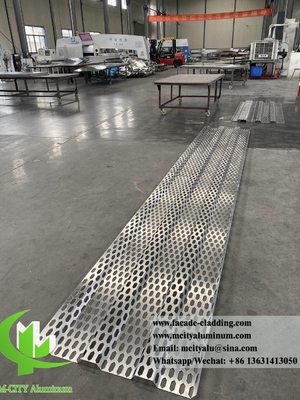 Panel de sombreado de aluminio con revestimiento PVDF de marco