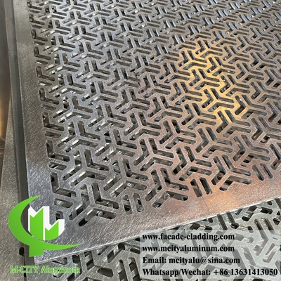 Panel de metal tallado con corte por láser CNC para cercas de jardín pantalla de aluminio decoración de edificios de 4 mm de espesor en China
