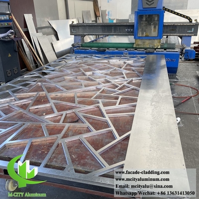 Diseño de árboles cortado por láser de aluminio pantalla paneles metálicos para decoración exterior impermeable