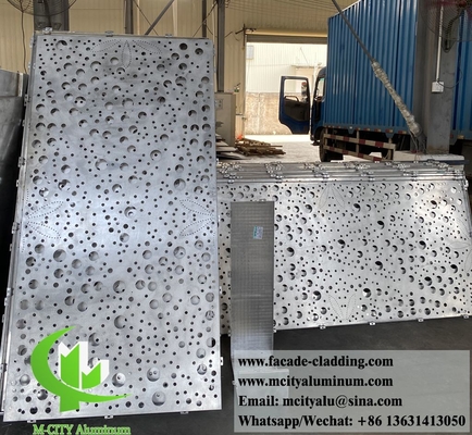 Diseño de árboles cortado por láser de aluminio pantalla paneles metálicos para decoración exterior impermeable