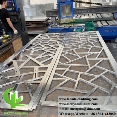 Panel de aluminio perforado para fachadas de edificios revestimiento de paredes interiores decoración exterior