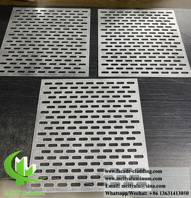 Panel de aluminio perforado para fachadas de edificios revestimiento de paredes interiores decoración exterior