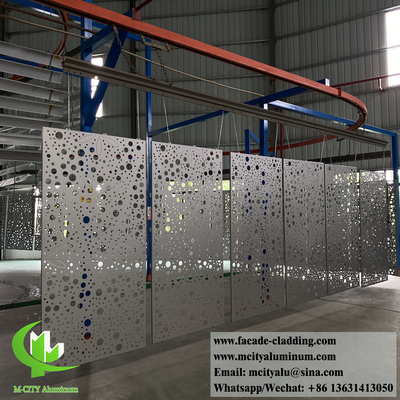 Panel de aluminio perforado para fachadas de edificios revestimiento de paredes interiores decoración exterior