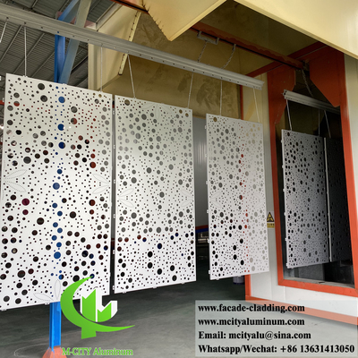Panel de aluminio perforado para fachadas de edificios revestimiento de paredes interiores decoración exterior