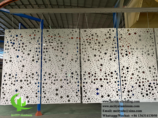 Panel de aluminio perforado para fachadas de edificios revestimiento de paredes interiores decoración exterior