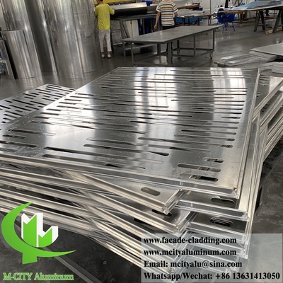 Panel de revestimiento metálico con grabado cnc hueco fachadas de aluminio para decoración de paredes de edificios