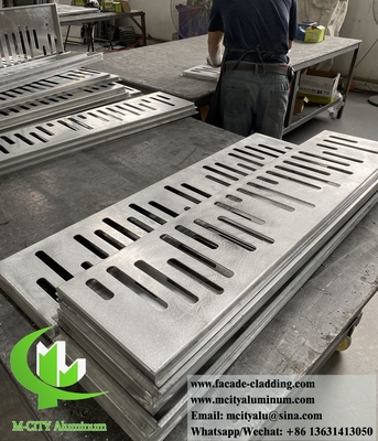 Panel de revestimiento metálico con grabado cnc hueco fachadas de aluminio para decoración de paredes de edificios