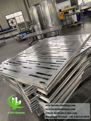 Panel de revestimiento metálico con grabado cnc hueco fachadas de aluminio para decoración de paredes de edificios