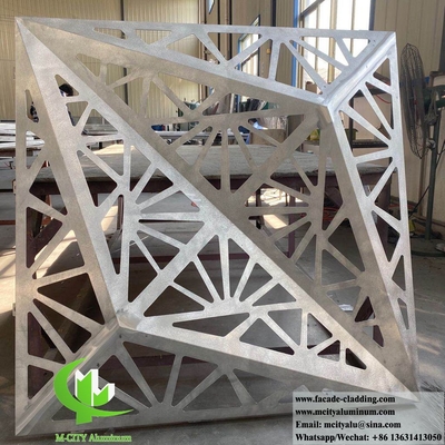 Revestimiento de aluminio sólido con patrones de perforación cualquier diámetro puede ser perforado PVDF pintura