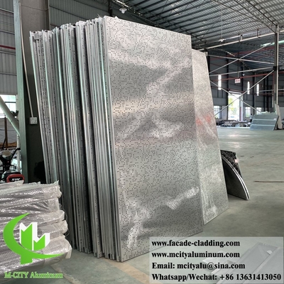 Revestimiento de aluminio sólido con patrones de perforación cualquier diámetro puede ser perforado PVDF pintura