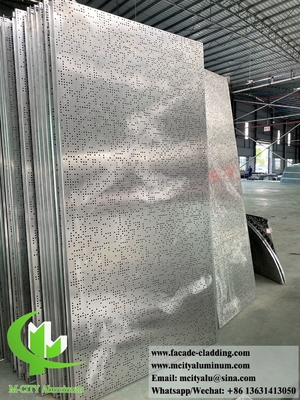 Revestimiento de aluminio sólido con patrones de perforación cualquier diámetro puede ser perforado PVDF pintura