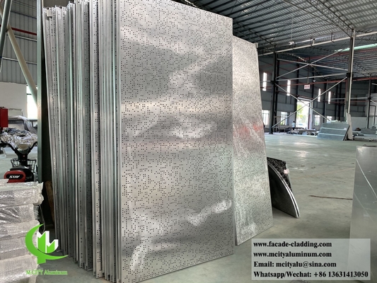 Hoyos de perforación paneles de aluminio de chapa metálica para fachada de revestimiento de paredes de edificios arquitectónicos