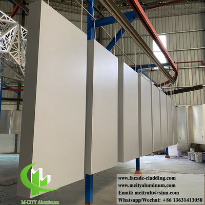 Diseño 3D de revestimiento de pared de aluminio sólido color de la lámina de soldadura de 3 mm fachada de la pared exterior