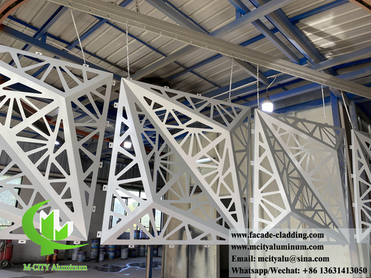 Revestimiento 3D de metal Paneles de aluminio Sistema de fachada de metal Decoración exterior