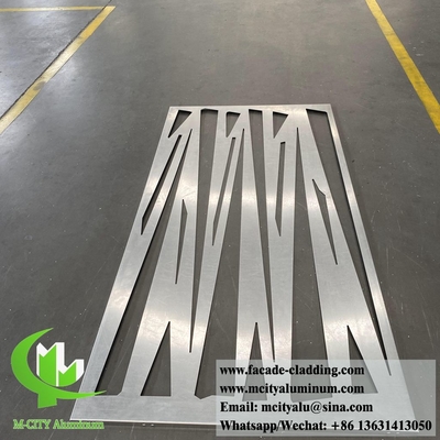 Revestimiento de paredes de metal arquitectónico Hoja de aluminio sólido con patrones para la decoración interior exterior de edificios