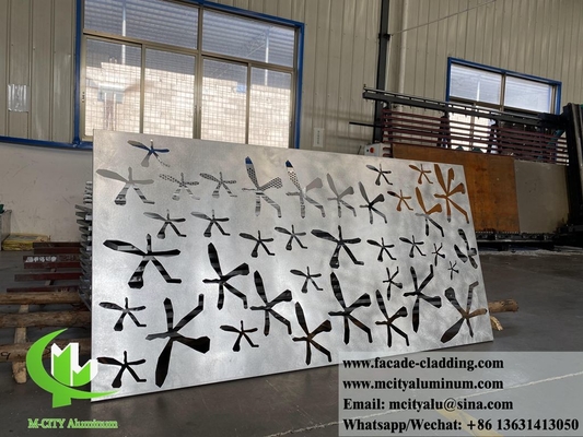 Paneles metálicos cortados por láser con patrones paneles de pantalla metálicos decorados para paredes de edificios fachada pared cortina
