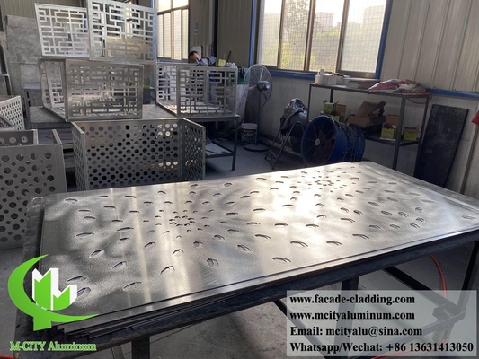 Paneles de aluminio 3D de diseño de corte láser en polvo recubierto Akzo Nobel para revestimiento de paredes exteriores