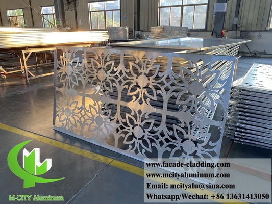 Paneles decorativos con patrones de aluminio de chapa metálica de 4 mm para la decoración de fachadas de edificios