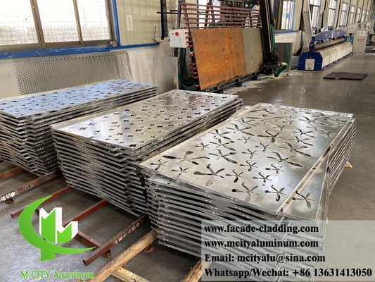Hoja de revestimiento de aluminio de fachada metálica cortada por láser para decoración exterior de fachadas de edificios