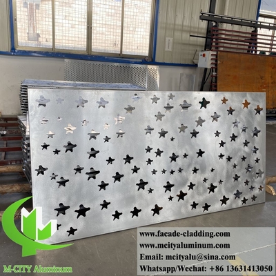 Paneles decorativos con patrones de aluminio de chapa metálica de 4 mm para la decoración de fachadas de edificios