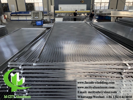 Revestimiento de pared sólida fachada de metal paneles de aluminio color gris PVDF 15 años de garantía