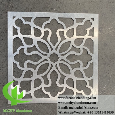 Panel de aluminio para diseño decorativo pantalla metálica para decoración de paredes de edificios espesor 3 mm
