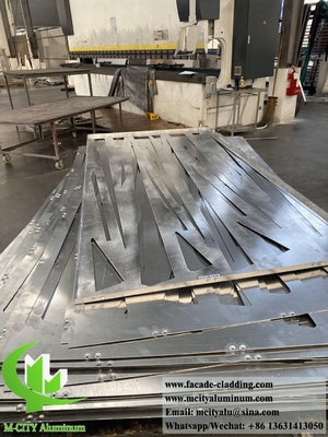 Paneles decorativos con patrones de aluminio de chapa metálica de 3 mm para la decoración de fachadas de edificios