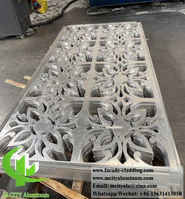 Paneles decorativos con patrones de aluminio de chapa metálica de 3 mm para la decoración de fachadas exteriores de edificios